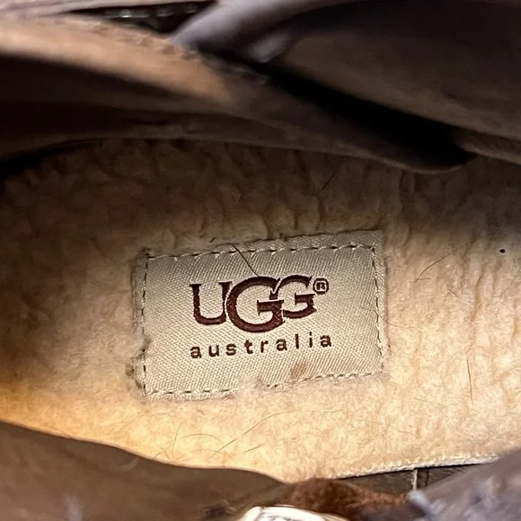 Ugg Emalie brown wedge leather booties - Picture 8 of 10